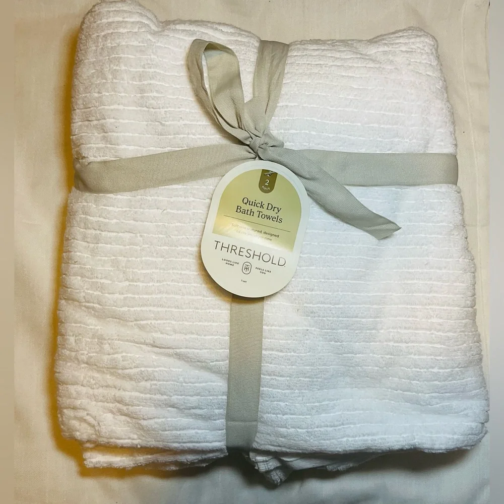 Threshold Quick Dry Bath Towels 2 Piece